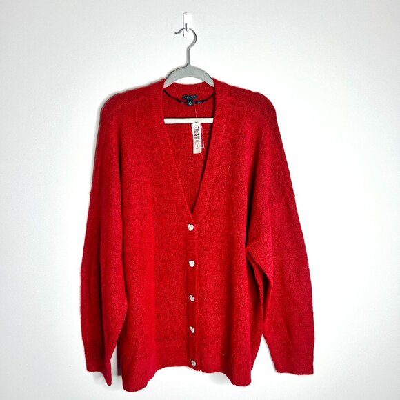 Torrid Vegan Cashmere Drop Shoulder Cardigan Festive Holiday V-Neck Sz 3X NWT - Picture 4 of 9